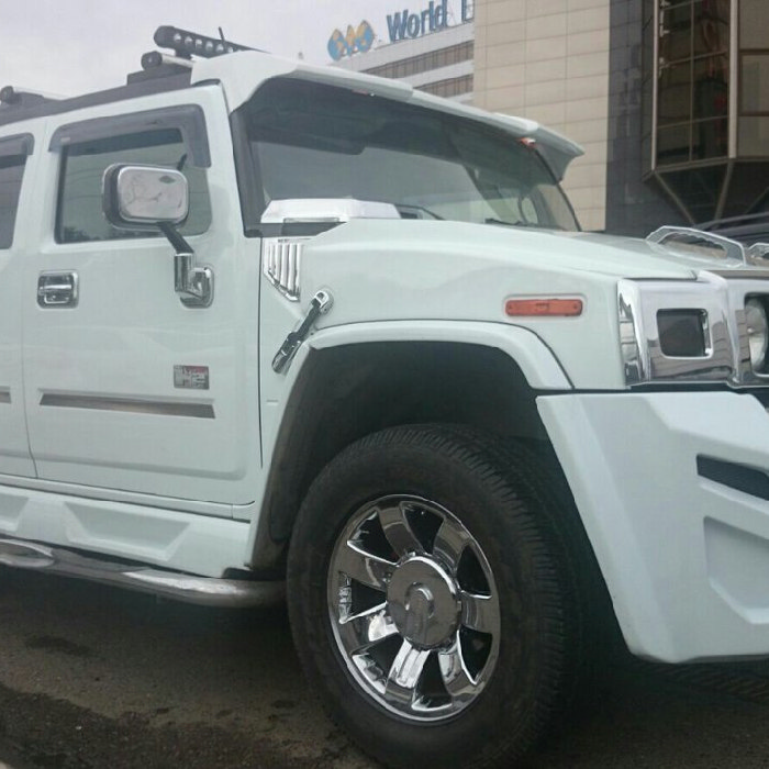 Hummer H2, белый