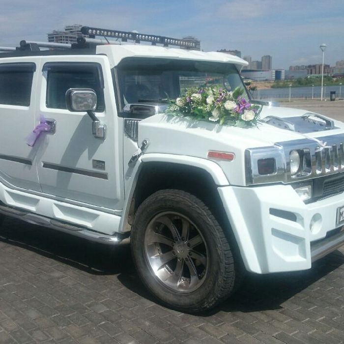 Hummer H2, белый