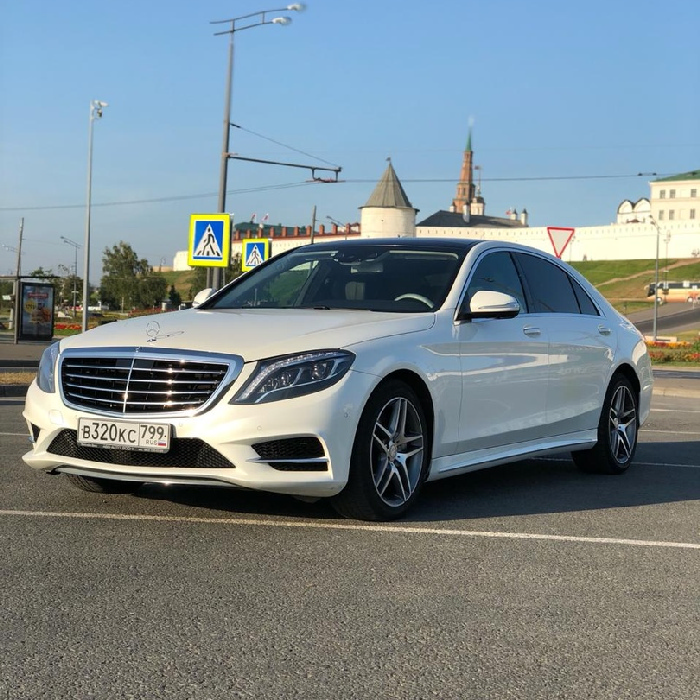 Mercedes S (222), белый