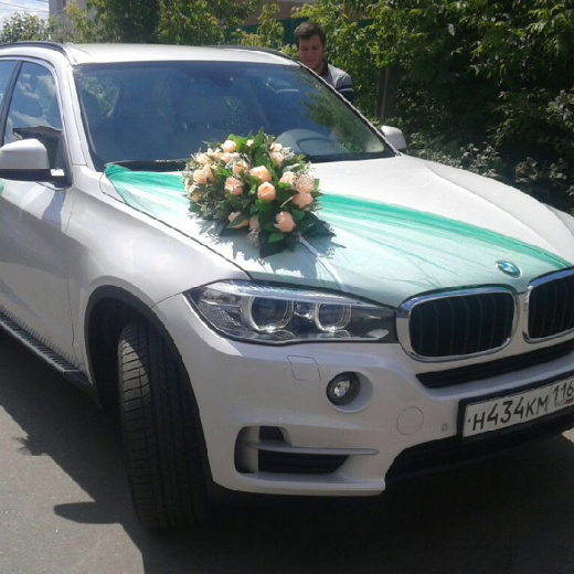 BMW X5, белый